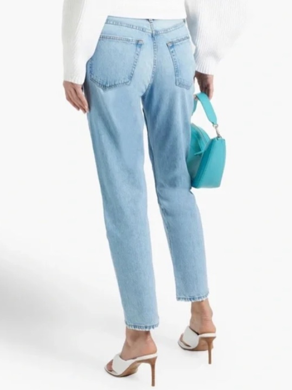 FRAME Le Original Straight Leg Jeans Patch Rework Denim Distressed Women’s 26 - Picture 2 of 11